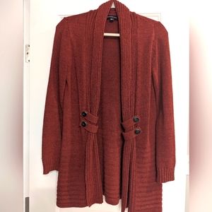 Women's Rust Cardigan Sweater